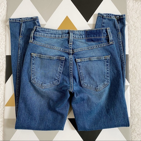 AMO Twist Slim Fit Split Cuff Jeans in Dark Vintage 24 - Picture 9 of 10